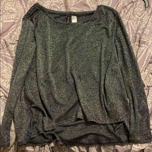 Black Shimmery Top